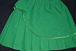 Спідниця дитяча з вишивкою зелена, 116-146 см, фото 6