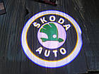 Світлодіодне підсвічування на дверях автомобіля з логотипом Skoda, фото 2