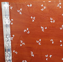 Плівка прозора Метелики білі 60 см 400 гр