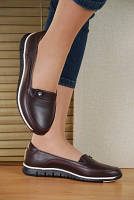 Женские повседневные туфли из натуральной кожи на низком ходу. Турция Украина. Размер 37