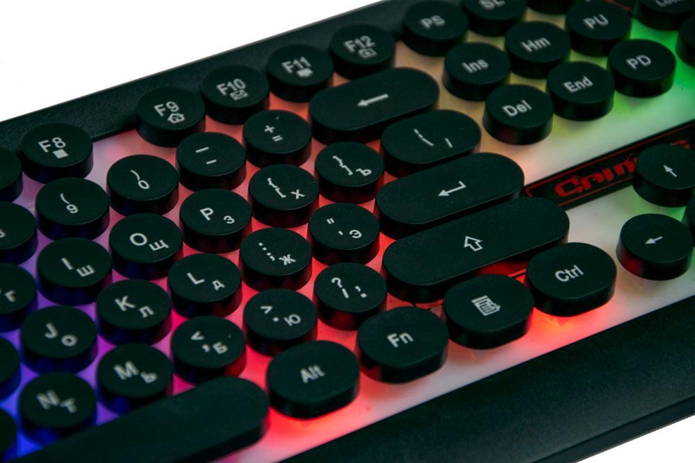 Светящаяся компьютерная клавиатура + геймерская игровая мышь с подсветкой HK3970 | мышка для компьютера (GK) - фото 3 - id-p1498935690