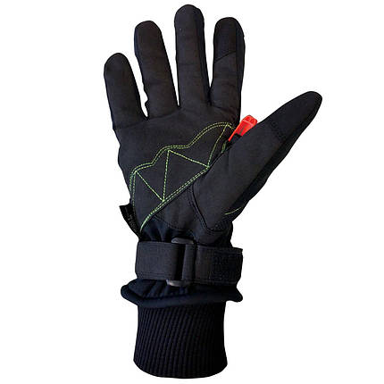 Рукавиці для скандинавської ходьби Gabel Wind Tech N.C.S. Black/Green M (8015012100008), фото 4