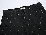 Чоловічі чорні шорти-бермуди з пальмами в розмірі М, фото 3