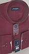 Сорочка чоловіча воріт стійка Passero vds-0039 бордова однотонна приталена Туреччина, стильна, ошатна, фото 6