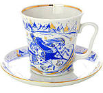 Келих з блюдцем Ленінградський "Трійка"