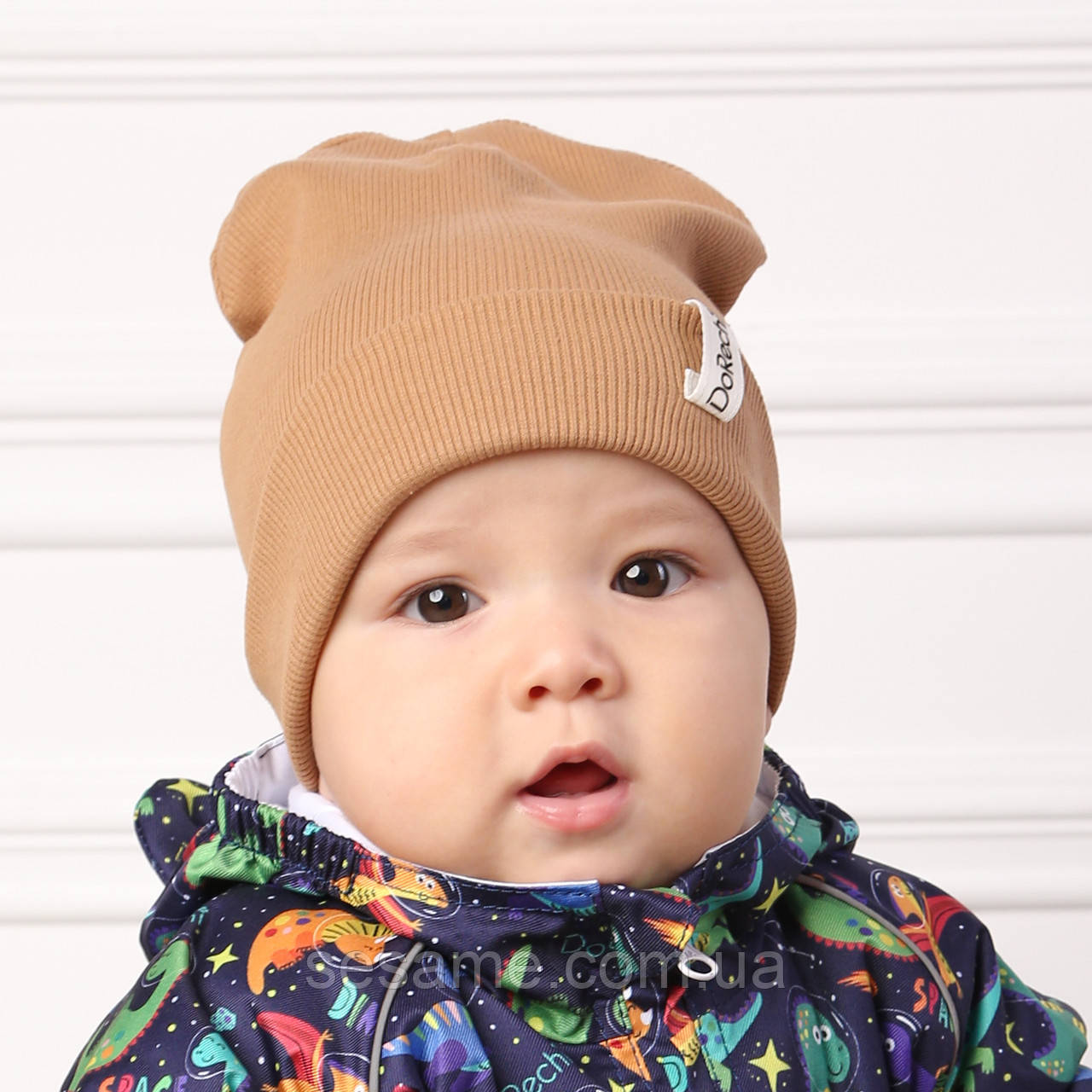 Дитяча Шапка Демісезонна Бежева 44-48