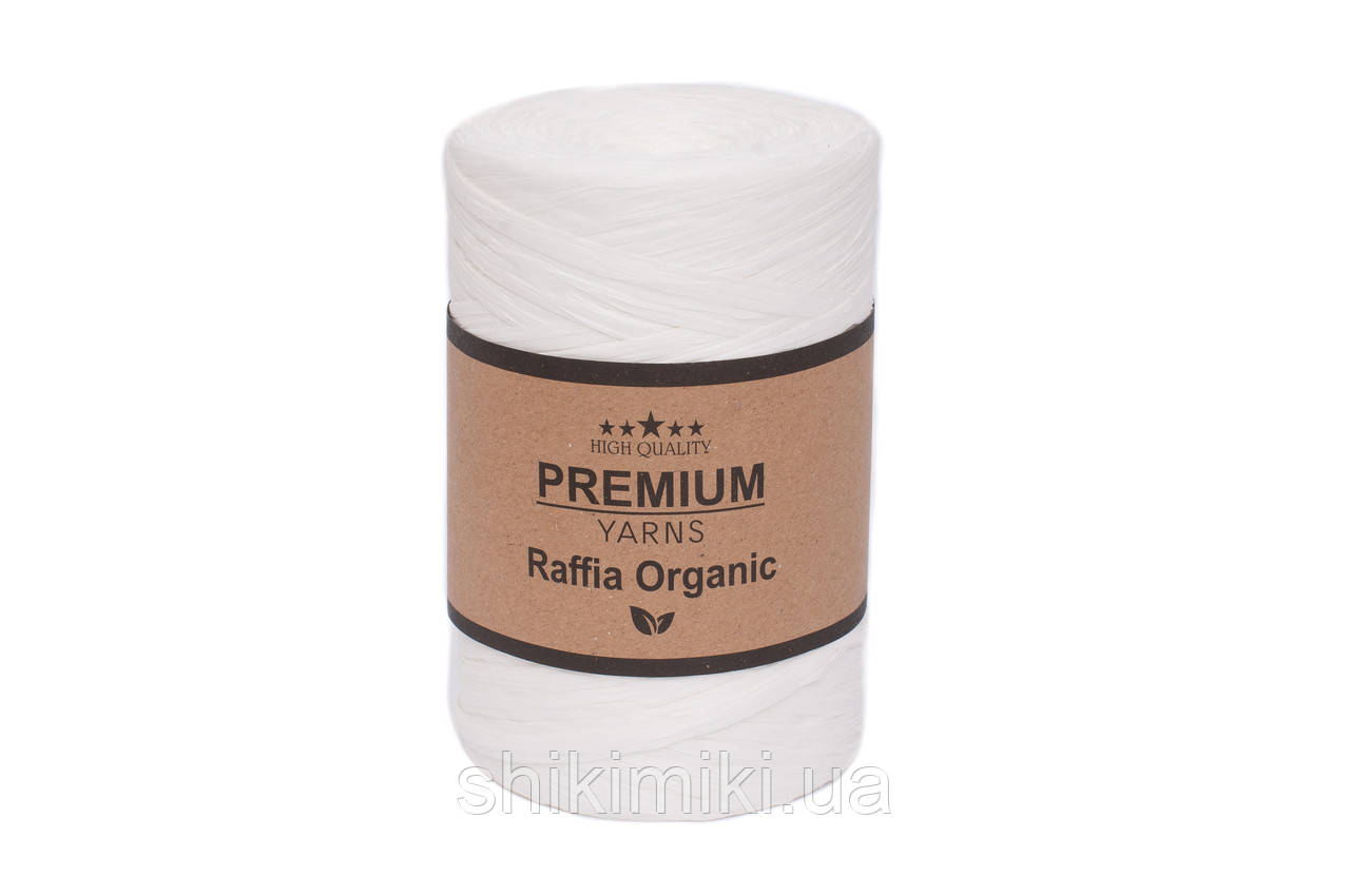 Рафія Organic Premium, колір білий, фото 1