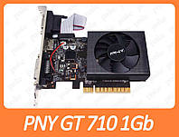 Видеокарта PNY GeForce GT 710 1Gb PCI-Ex DDR3 64bit (DVI + HDMI + VGA)