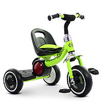 Дитячий триколісний велосипед M 3650-5 зелений з підсвіткою