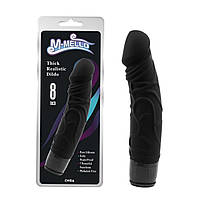 Вибратор - M-Mello Thick Realistic Dildo 8" Black