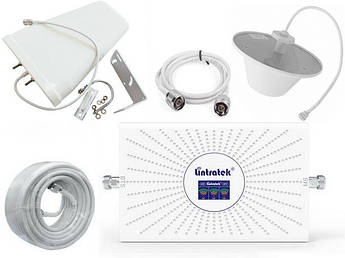 4G/3G/GSM репітер Lintratek AA23-GDW 900/1800/2100 МГц (комплект 10x5 dBi)