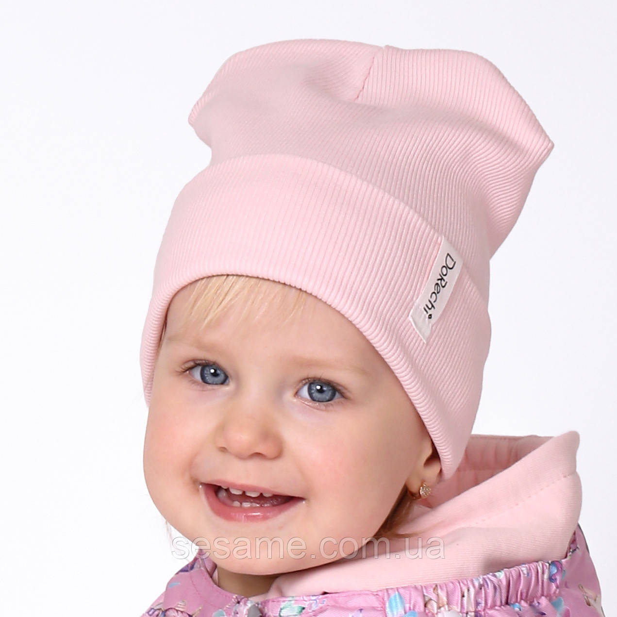 Дитяча Шапка Демісезонна Рожева 44-48