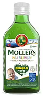 Моллерс (Mollers Tran) omega 3 250мл.- с натуральным вкусом,для детей, большой срок годности