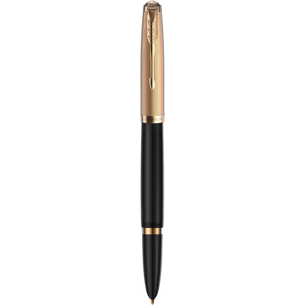 Ручка Parker чорнильна PARKER 51 Premium Black GT FP18 F (57011)