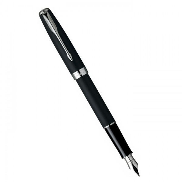 Ручка Parker чорнильна SONNET 08 Matte Black CT FP F (84412C), фото 1