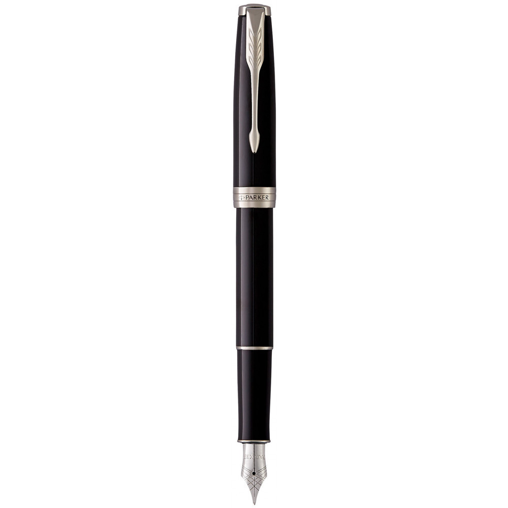 Ручка Parker чорнильна SONNET 17 Black Lacquer CT FP F (86115), фото 1