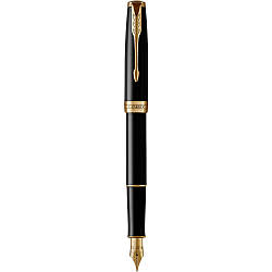 Ручка Parker чорнильна SONNET 17 Black Lacquer GT FP F (86015)