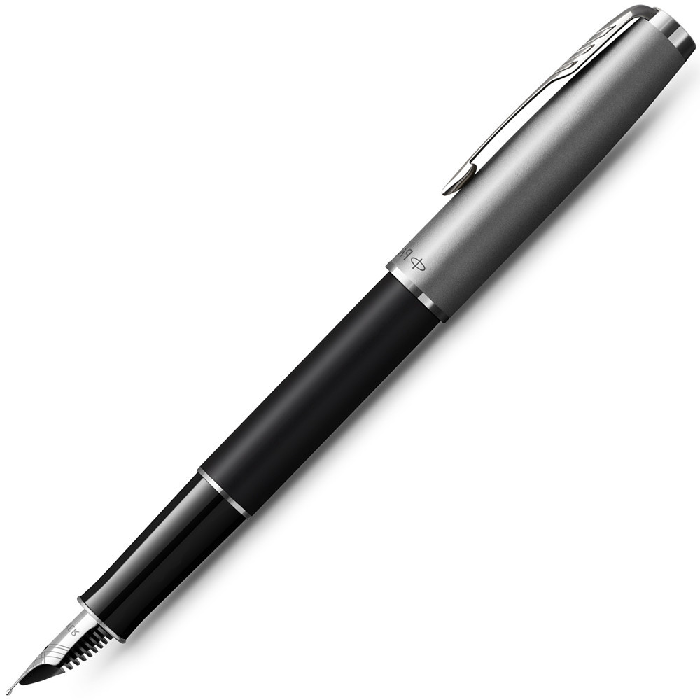 Ручка Parker чорнильна SONNET 17 Essentials Metal & Black Lacquer CT FP F (83511), фото 1