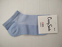 Носки женские Crazy Socks сетка хлопок голубой 35-41