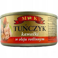 Тунец кусочками в масле Tunczyk kawalki M&K 170 г Польша