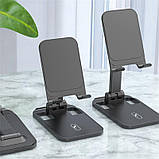 Тримач для смартфона SkyDolphin SH10 Folding Desktop Stand Black (SDPST-000053), фото 3