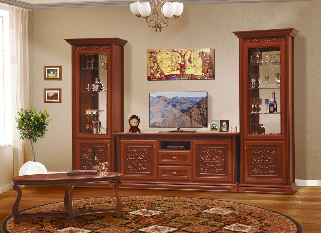 Комплект в вітальню (стенка в гостиную) Лаціо Світ Меблів 1, фото 1