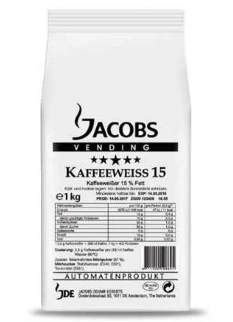 Суха молочна суміш Jacobs Kaffeeweiss 1кг Якобз