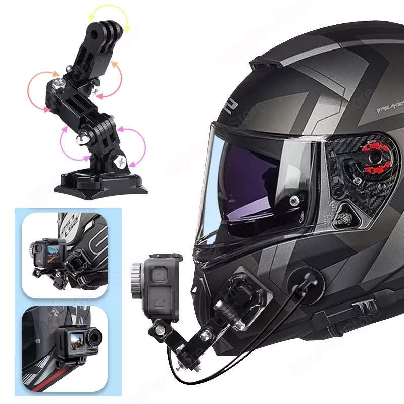 Крепление для GoPro на шлем для мотоцикла для экшн-камеры - фото 1 - id-p1598662304