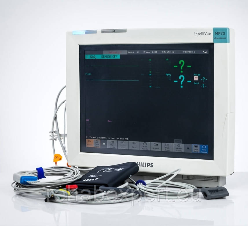 Б/У Кардіомонітор Монітор пацієнта Philips IntelliVue MP70 Anastesia Monitor (Used)