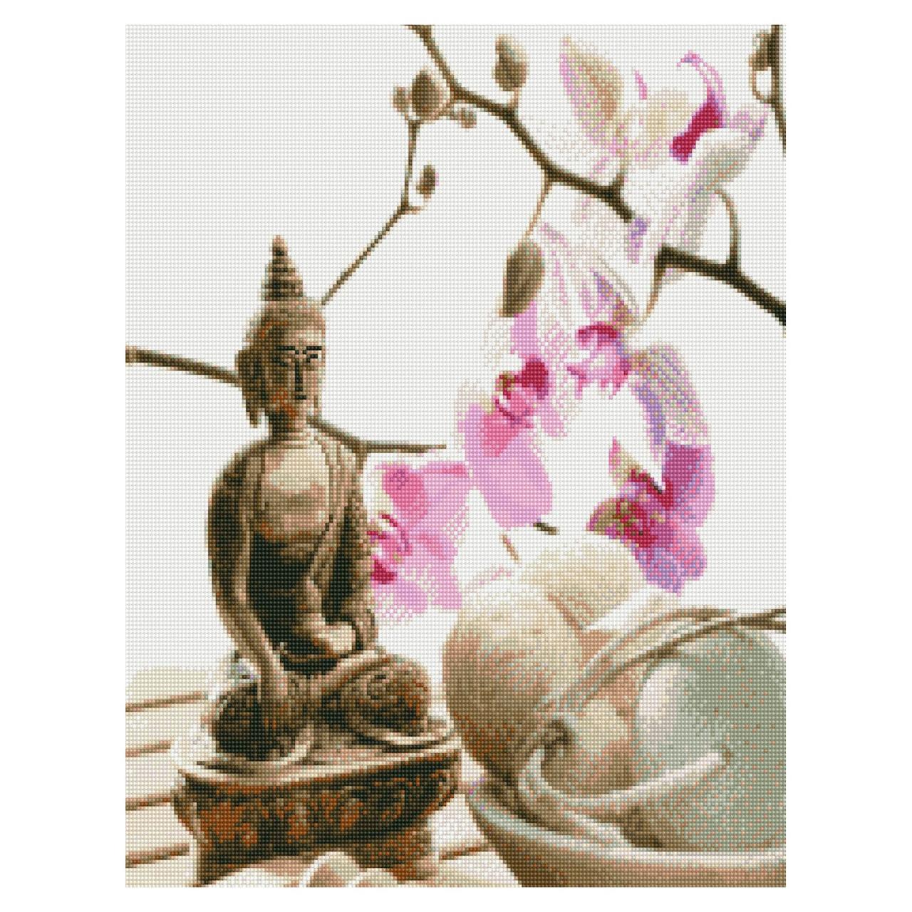 Алмазна картина «Розслаблення з Буддою», 50х60 см