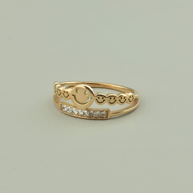 Кільце 'XUPING' Фіаніт (позолота 18к (рожева)), фото 1