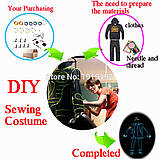 Світлодіодна стрічка RESTEQ синя 3 м LED неоновий провід з контролером для вечірок авто декору костюмів, фото 3