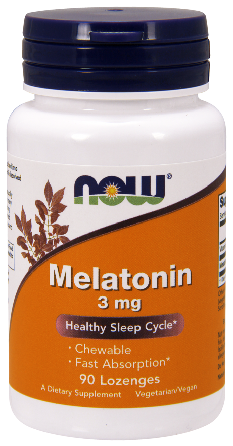 Мелатонін NOW MELATONIN 3 мг 90 пастил