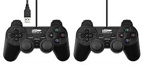 USB джойстик для ПК PC GamePad DualShock DJ-2082 з вібро 2 шт (25135)