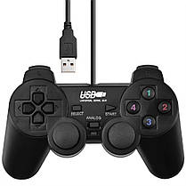 USB джойстик для ПК PC GamePad DualShock DJ-2082 з вібро 2 шт (25135), фото 4