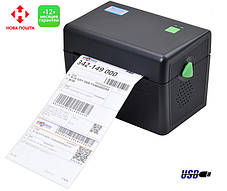 Термопринтер для друку етикеток Xprinter XP-DT108B (Гарантія 1 рік) Black, фото 2