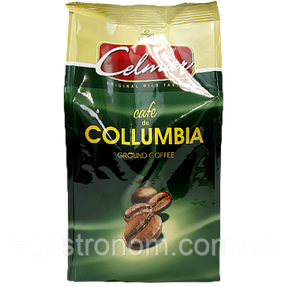 Кава мелена Целмар Колумбія Celmar Columbia 500g 5шт/ящ (Код: 00-00011758)