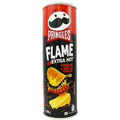 Чипси гострі з сиром та чілі Прінглс Pringles cheese&chilli 160g 9шт/ящ (Код: 00-00011764)