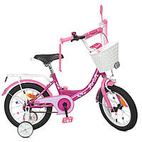 Велосипед дитячий PROF1 Princess фуксія, колеса 12д. Y1216-1