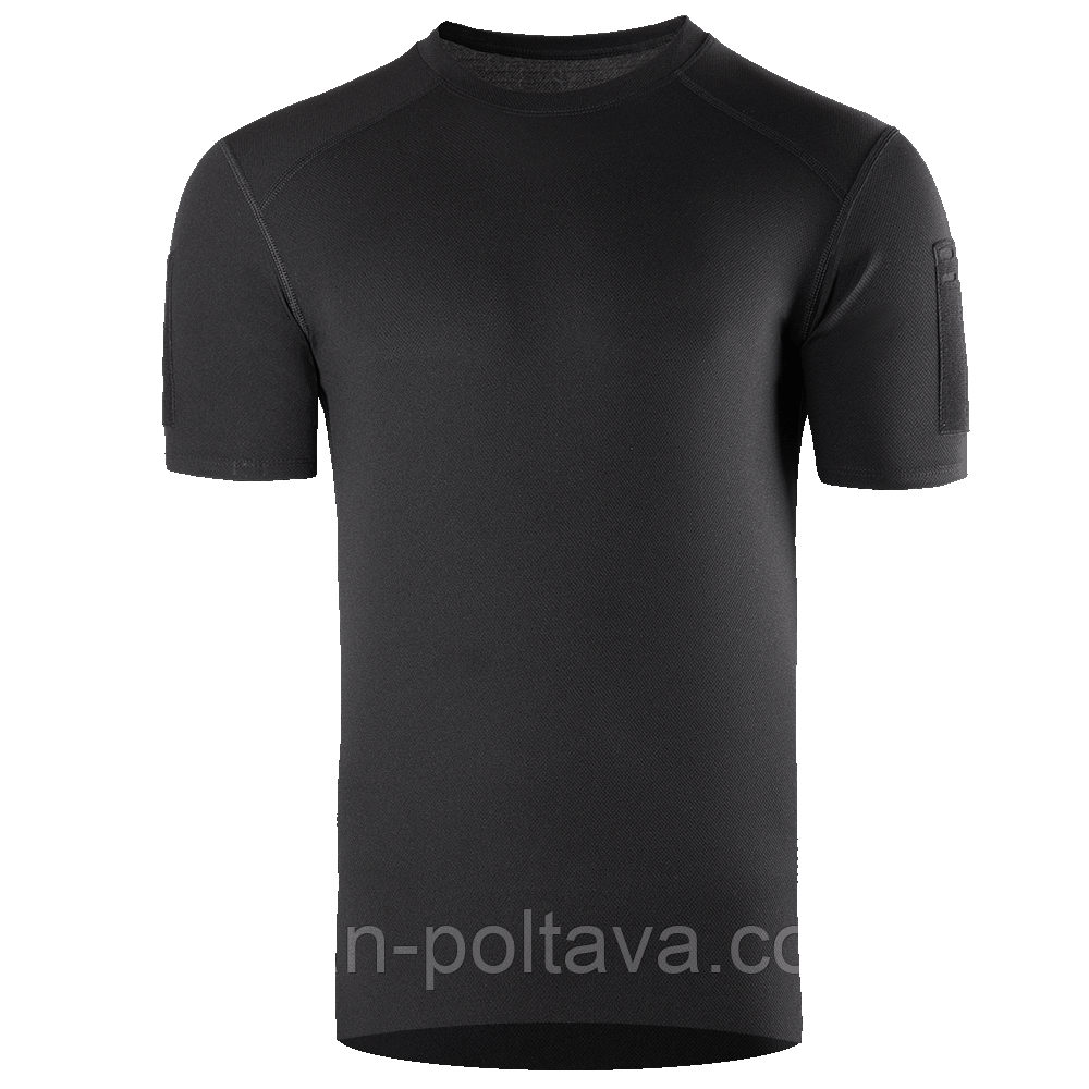 Футболка потовивідна Chiton Tactical CoolPass Black преміумклас колір чорна Україна
