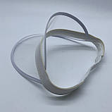 Жіночий пластиковий прозорий козирок лого брендований козирок білий, фото 2