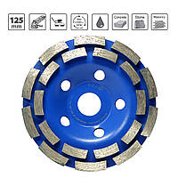 Дворядна алмазна чашка S&R MEISTER 125 мм 20 сегментів