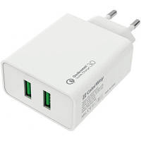 Зарядное устройство Colorway 2USB Quick Charge 3.0 (36W) (CW-CHS017Q-WT)