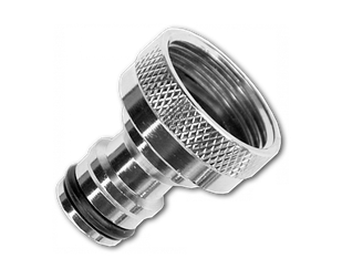 Адаптер на кран з внутрішньою різьбою 3/4" 
латунний нікельований, GKK0034