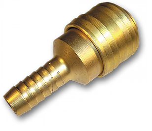 Конектор пневматичний "мама" зі штуцером 
під шланг 9 мм, латунь, SE2-3SH