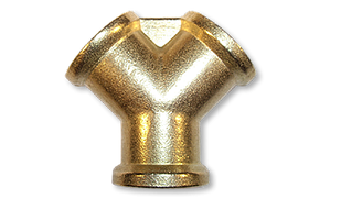 Двійник 3 x РВ 3/8", латунь, SP030