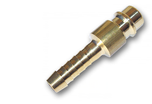 Штуцер "тато" з ніпелем на шланг 1/4" - 6 мм, 
латунь, ESSK, GK1301S