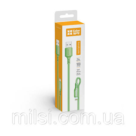 Кабель USB - iPhone5 ColorWay CBUL042-GR 1.0м, фото 1