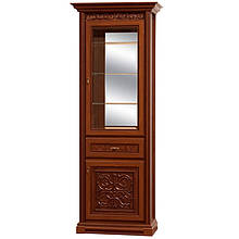 Вітрина сервант у вітальню з ДСП/МДФ ДШ Лаціо прованс темний Світ Меблів