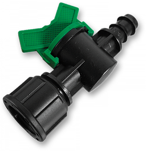 Мінікран лінійний різьба внутрішня 1/2" 
/ штуцер для трубки 16мм, DSWZ12-1612L